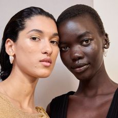models with acne free skin after using benzoyl peroxide and salicylic acid